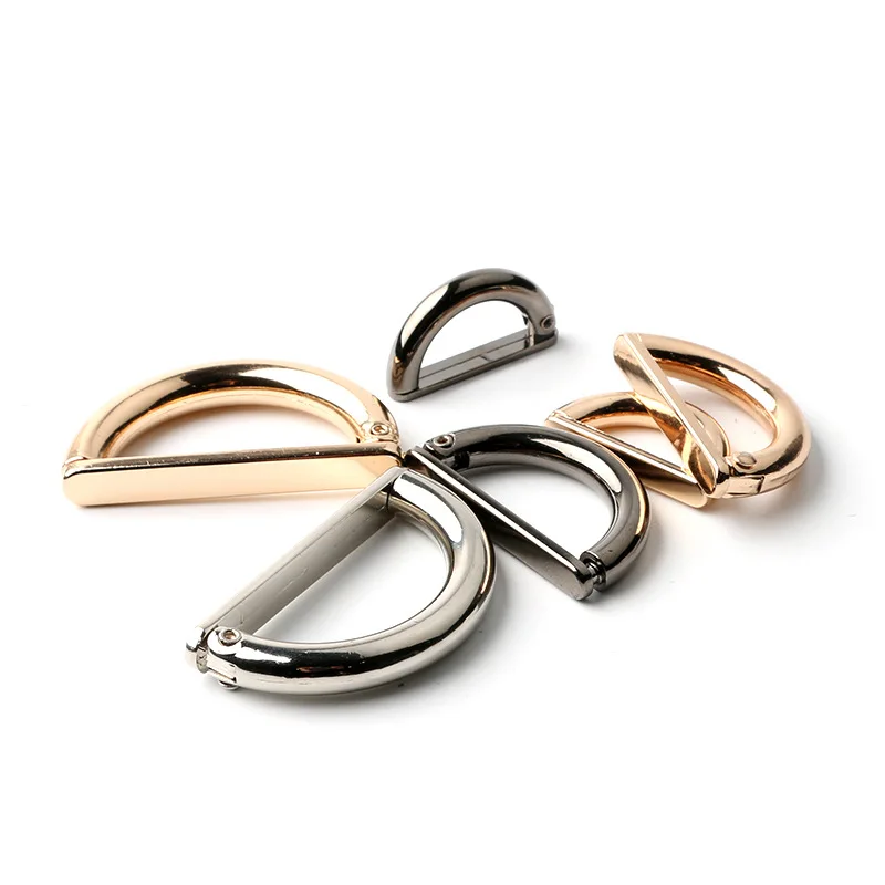 5pcs 35mm Metal D Ring Buckle Connection for Handbag Belt Shoes Clasp