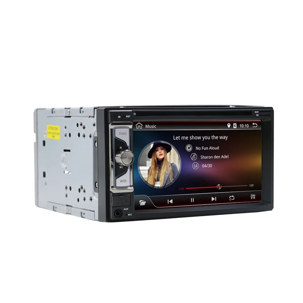 Cheap 6.2" 2 Din 8 Core Android 8.1 For universal with DVD Car Radio 2+32GB Car Multimedia Player Car Audio Stereo GPS BT 1024*600 2
