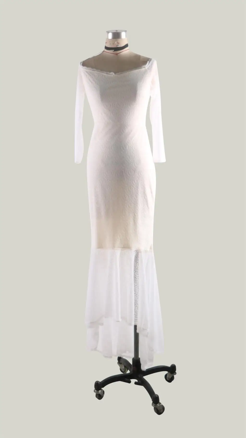 ZTVitality 2018 Vestidos Новое сексуальное однотонное белое кружевное длинное платье