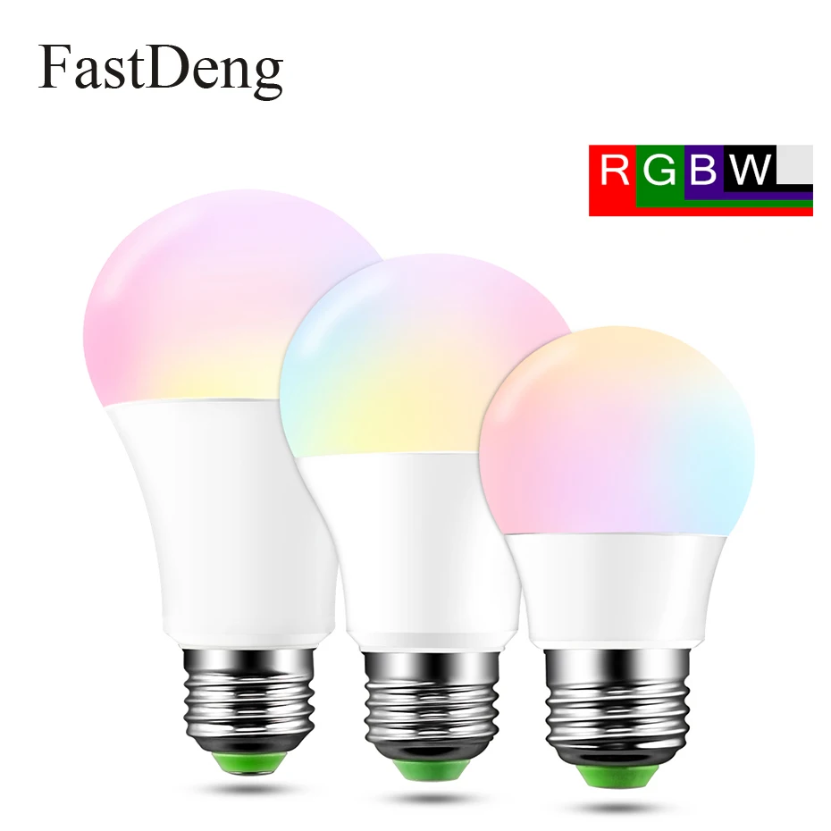 4 шт. RGB светодио дный лампочки E27 AC 110 V 220 V затемнения RGB лампы 5 Вт 10 Вт 15 Вт 16 видов цветов переменчивый свет с 24key удаленного Управление