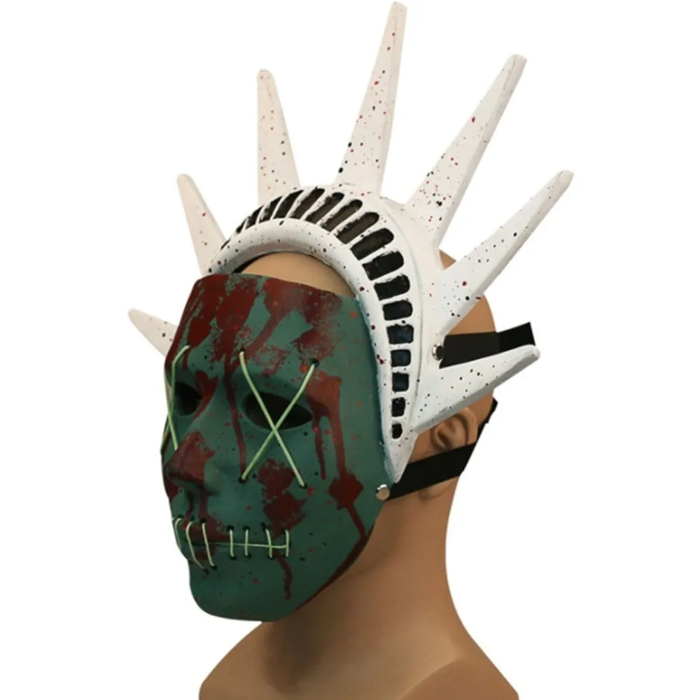 Чистки 3 маска год выборов Маска Статуя Свободы Косплэй Хэллоуин Половина шлем реквизит смолы маски высокое качество костюм