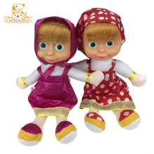 Милые куклы из мультфильма «Маша» для девочек; плюшевые мягкие игрушки; русская принцесса; очаровательные подарки для детей; красивая детская сестра