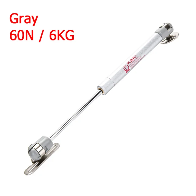 KAK 100N 10kg Cabinet Hinges Furniture Gas Spring Kitchen Cupboard Door Lift Support Lid Stays Soft Close Open Cabient Hardware Gray 6KG