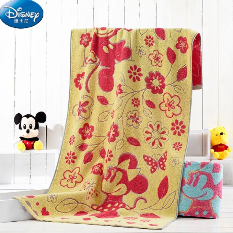 

Disney cotton bath towel children's couple student towel blanket absorbent cotton thick bath towel 140*70cm
