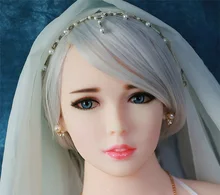 Oral Sex Doll Heads TPE Doll Head Solid Silicone Love Dolls Head For Men Oral Depth 13cm Fit Body from 130cm to 170cm