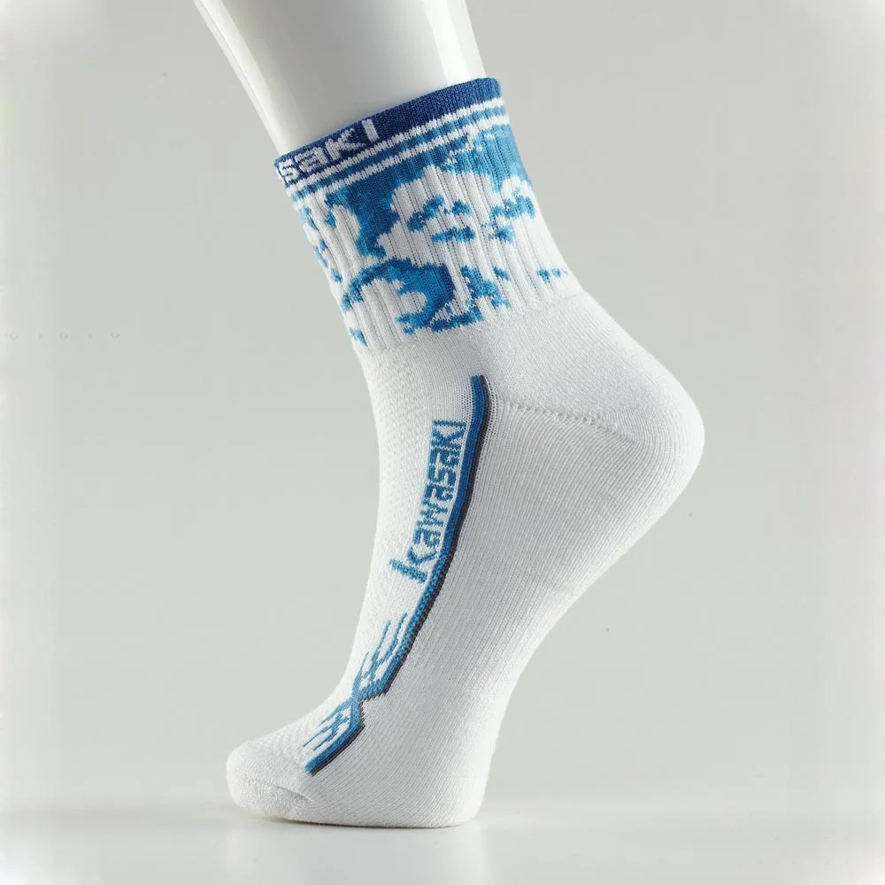 KAWASAKI брендовые хлопковые спортивные носки для мужчин, для бега, велоспорта, баскетбола, фитнеса, дышащие, предотвращают запах ног