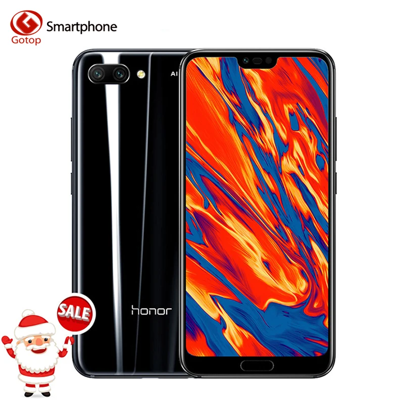 

Original Honor 10 SmartPhone 5.84 inch Kirin 970 Octa core Android 8.1 24MP Camera NFC Fast Charge 4GB 128GB Cell Phone