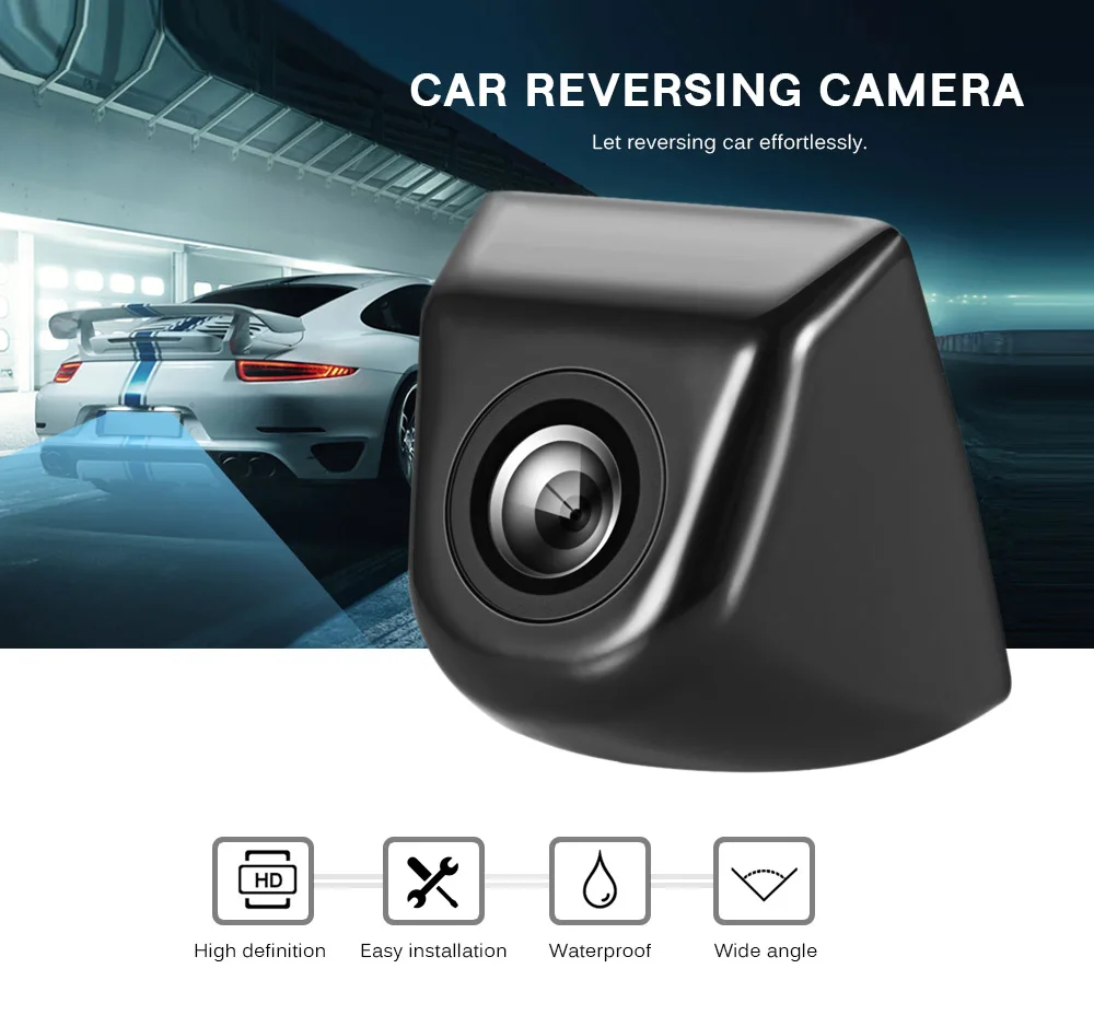 

DC 12V 170 Degree Universal Car Rear View Camera High Waterproof IP68 480TVL Reverse Parking Camera Night Vision for Vehicles