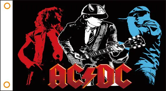 flag AC DC Band 3 x 5 Ft 90 x 150 cm 100% Polyester 014|flags free