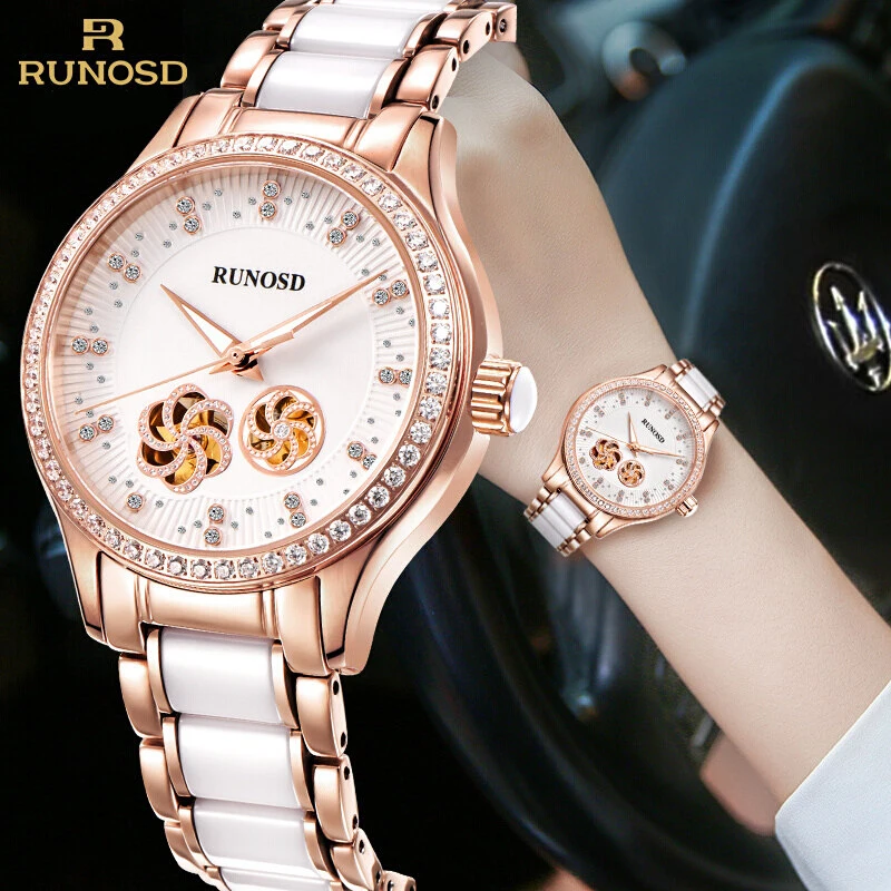 

Runosd 2018 Fashion Mechanical Watch women Watches Top Brand Luxury Women's Watches Clock Watch Hodinky Relogio Masculino