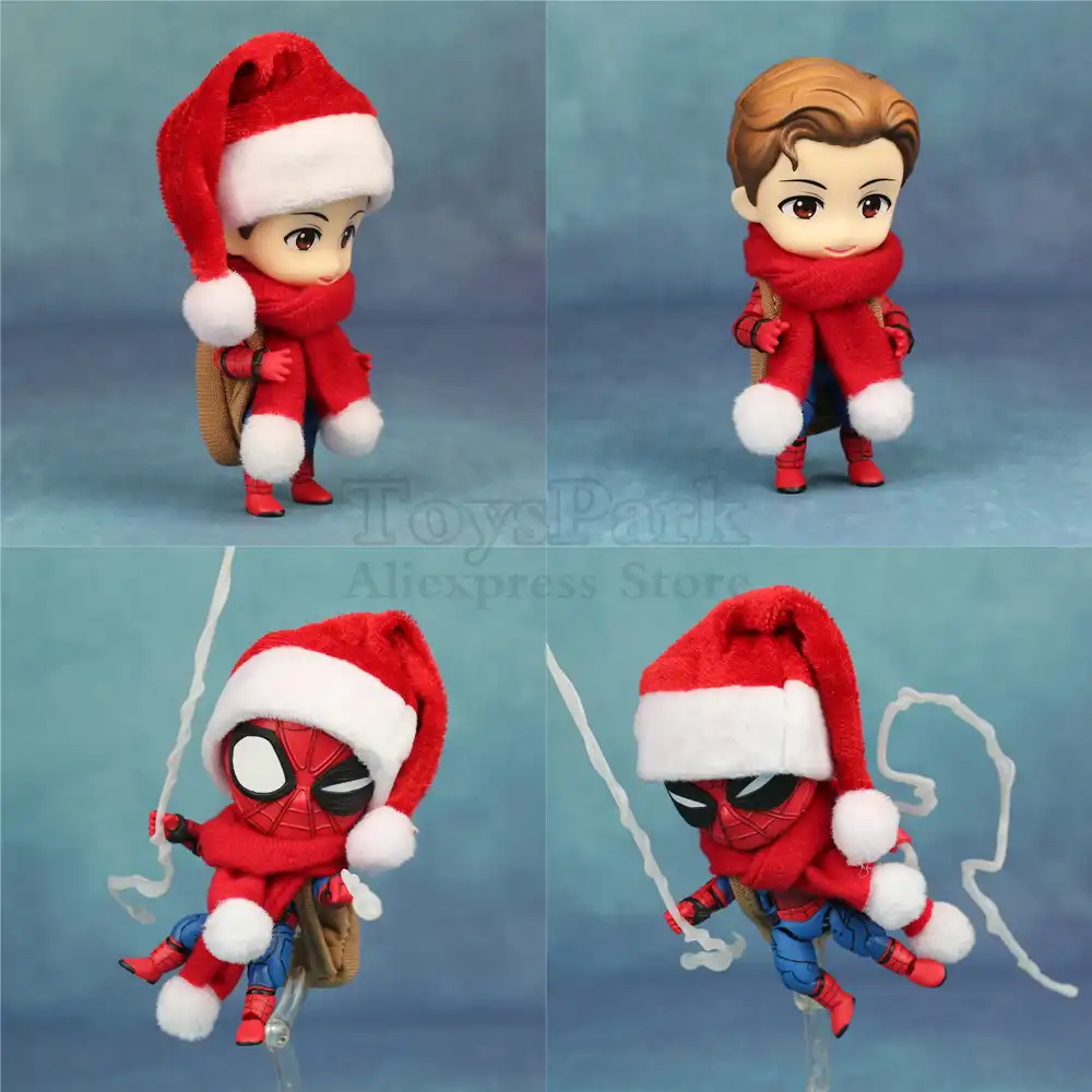 Marvel Homecoming Avenger Cute Iron Spiderman Spider Man 10cm Action Figure toys