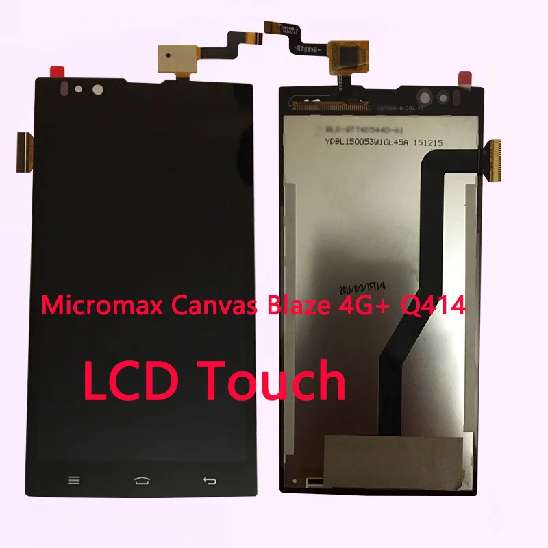New RYKKZ For Micromax Canvas Blaze 4G+ Q414 Touch Screen With LCD Display Digitizer Module Assembly Replacement Tools | Мобильные
