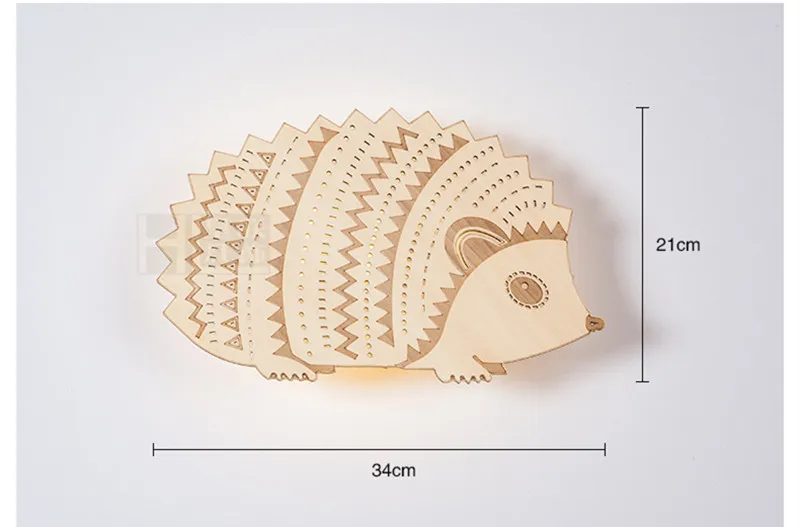 Hedgehog Wall Lamp 16