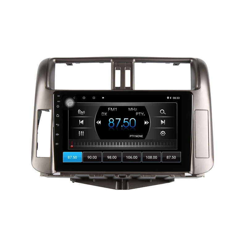 Excellent 9" 4G RAM 2.5D IPS 8 Core Android 9.1 car multimedia player dvd For Toyota Prado 150 2010 2011 2012 13 radio navigation car GPS 3