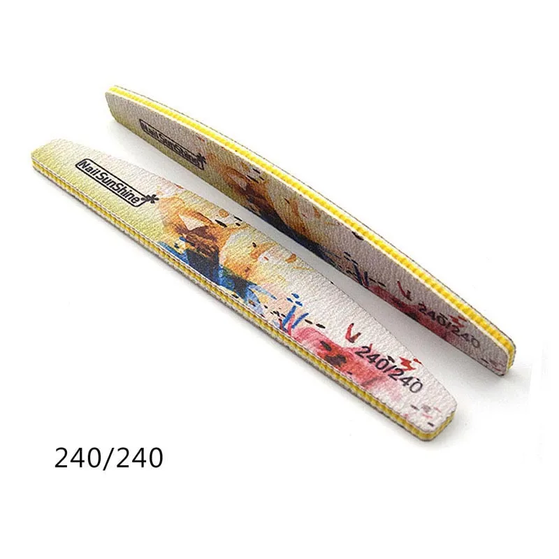 HYTOOS 25Pcs New EVA Nail File Buffing Flower Design Washable Polishing Sandpaper Nail Buffer Manicure File Nail Art Tools - Цвет: 240-240