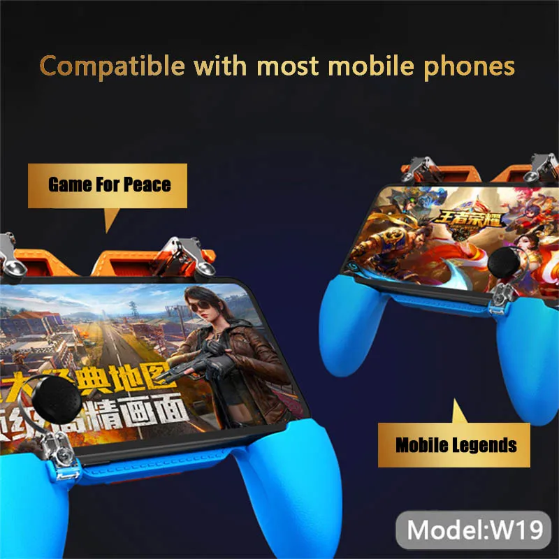 PBUG Mobile game gamepad controller handle fire button L1R1 shooter gaming phone trigger for iphone