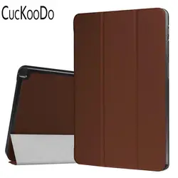 Cuckoodo 200 шт./лот Ultra Slim Tri-Fold Смарт чехол с автовключение/сна для Samsung Tab A 10.1-дюймовый с S Pen sm-p580