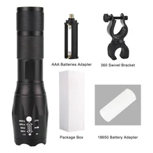 New A100 CREE T6 1000Lumens 18650/AAA 5 mode outdoor zoom spotlight torch hunting tactics LED flashlight +360° car clip set New A100 CREE T6 1000Lumens 18650/AAA 5 mode outdoor zoom spotlight torch hunting tactics LED flashlight +360° car clip set