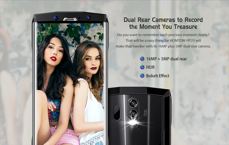 HOMTOM HT70 6 0 &quotHD + 18:9 Экран мобильного телефона MTK6750T Octa Core 4 г Оперативная память 64