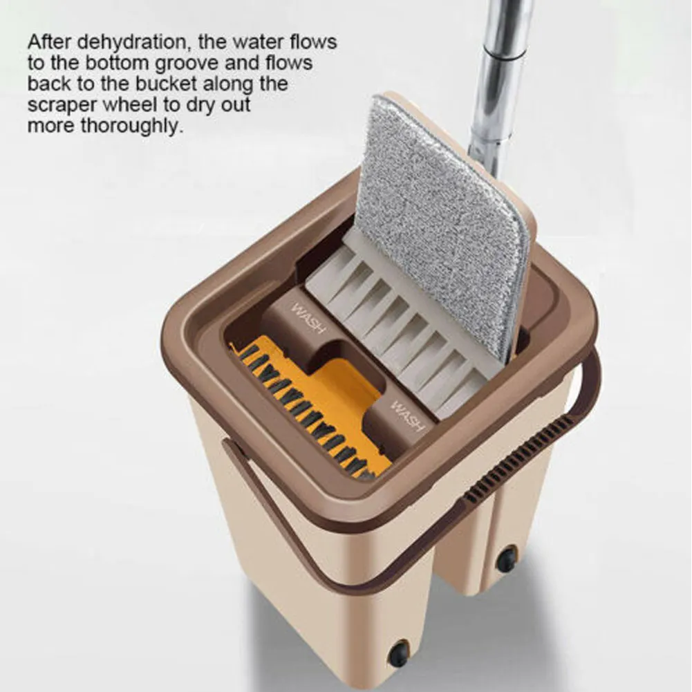 

75*125cm Hand-Washing Mop Dust Wizard Mop Cleaning Tool Kit 360 Degree Rotation Home Floor Flat Mop Household Cleaning Tools