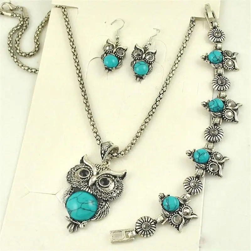 Vintage Owl Jewelry set Gofaer Finds store!