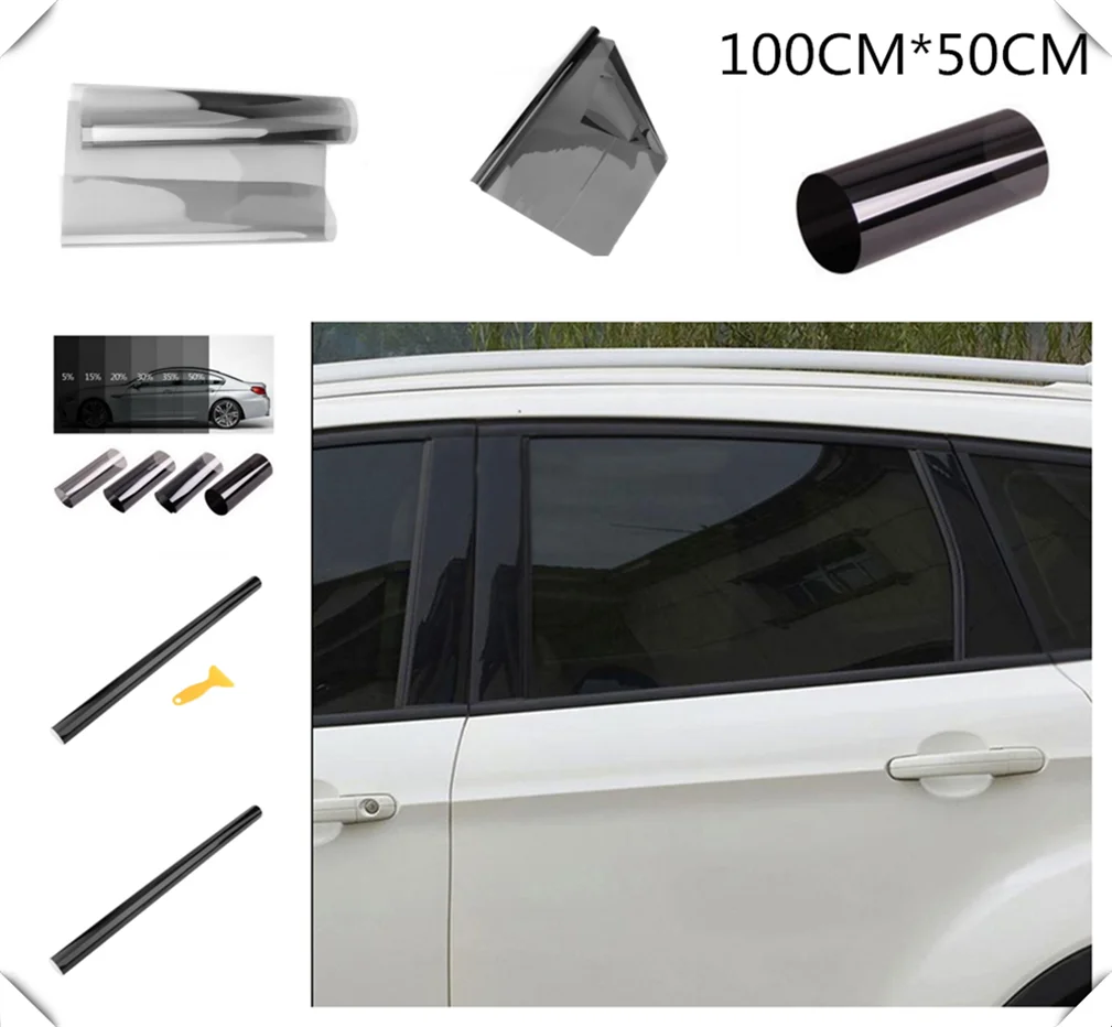 1mx50cm car glass window solar film stickers heat insulation sunscreen for Land Rover RangeHSE SC Sports version Freelander