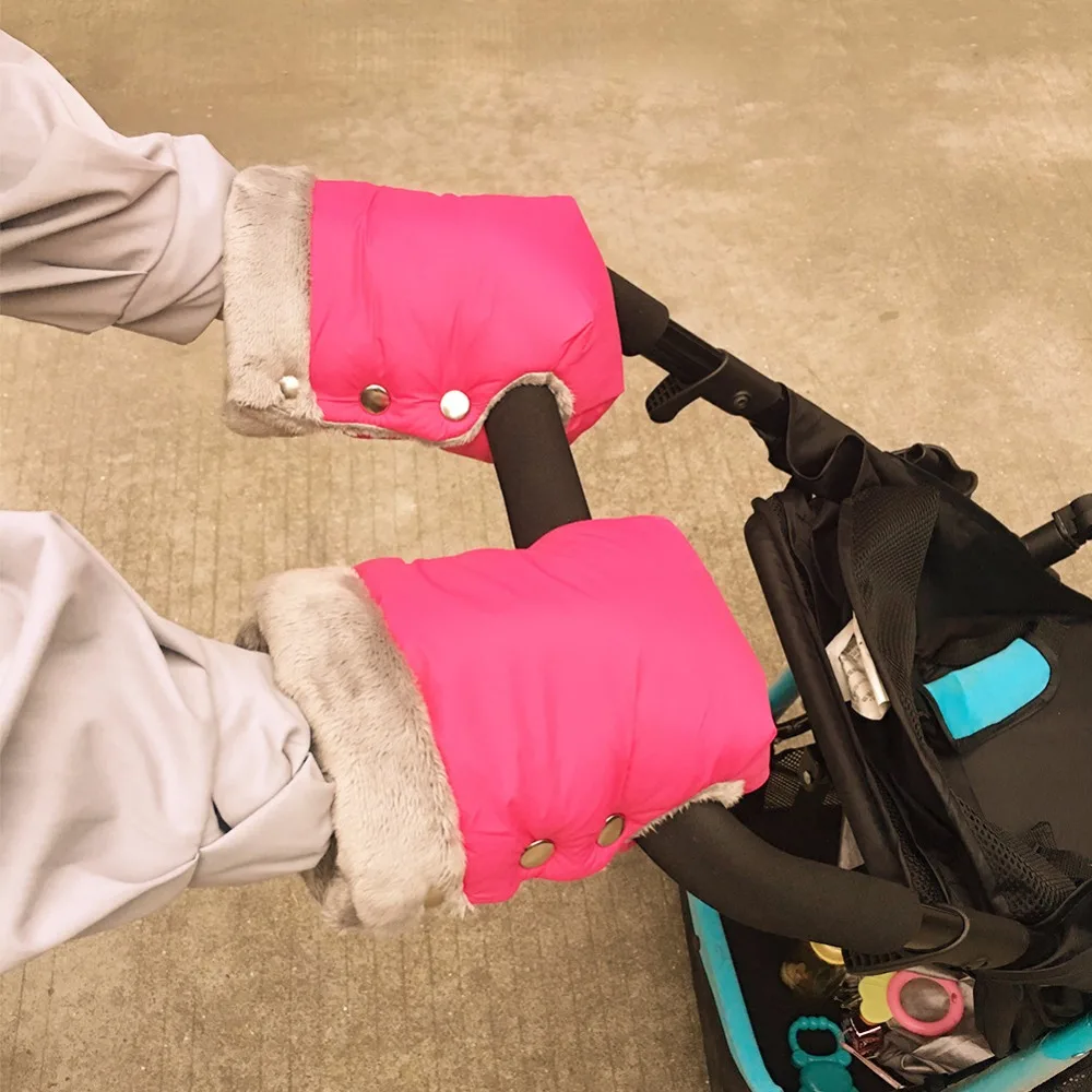 YOYA Plus yoyo детские варежки на коляску Зимние теплые плюшевые Соединенные перчатки сплит-перчатки водонепроницаемые ветрозащитные Детские коляски Аксессуары