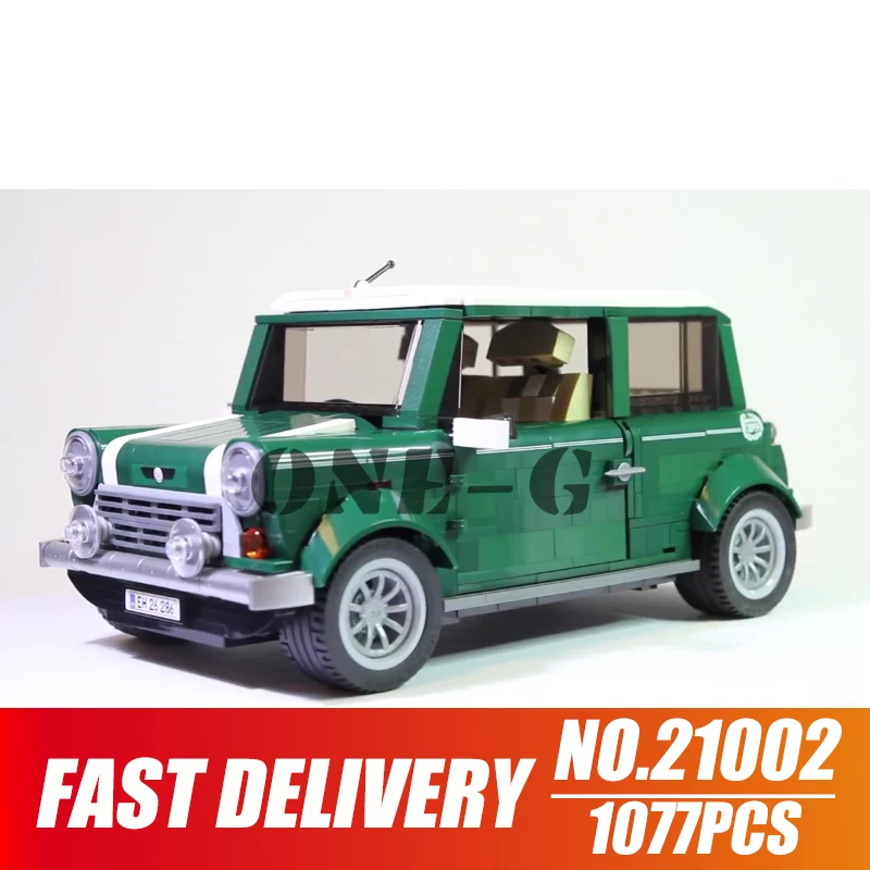 Строительные блоки Mini Cooper MK VII 21002 002 Совместимость legoinglys technic 10242 кирпичи фигурки