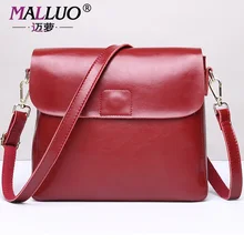 Malluo cuero genuino bolsos de las mujeres de primavera y verano pequeñas bolsas de asa superior las mujeres hombro bolsa de mensajero de las mujeres de nuevo llega bolso de mano