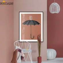Сюрреалистический Магритт зонтик вода стекло натюрморт плакаты и художественная печать на холсте живопись настенные картины для гостиной прихожей