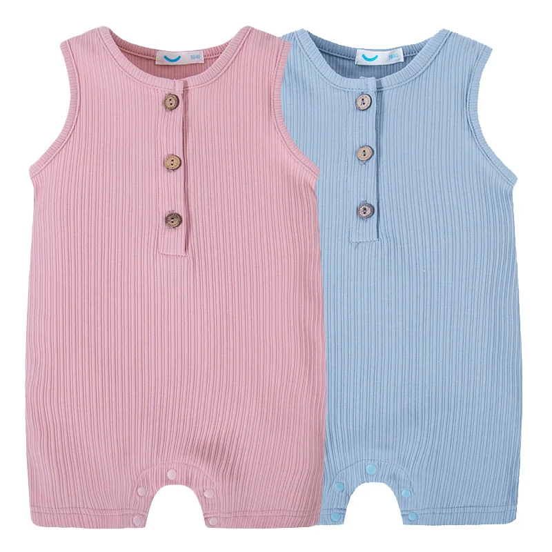

summer newchildren's clothing baby boys and girls printed vest baby clothes boy romper