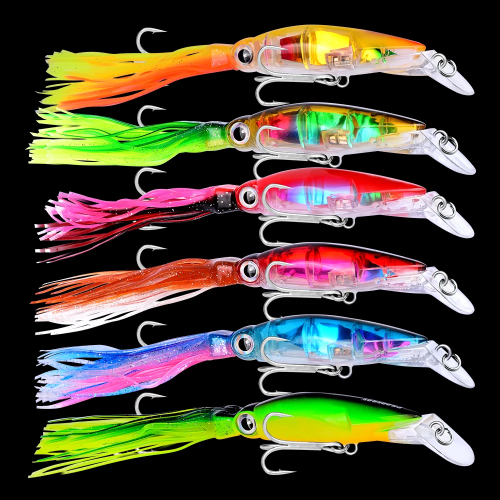 1pc Sleeve Fish Fishing lure 7" 17.78cm/1.566oz 44.39g 5 Color Fishing