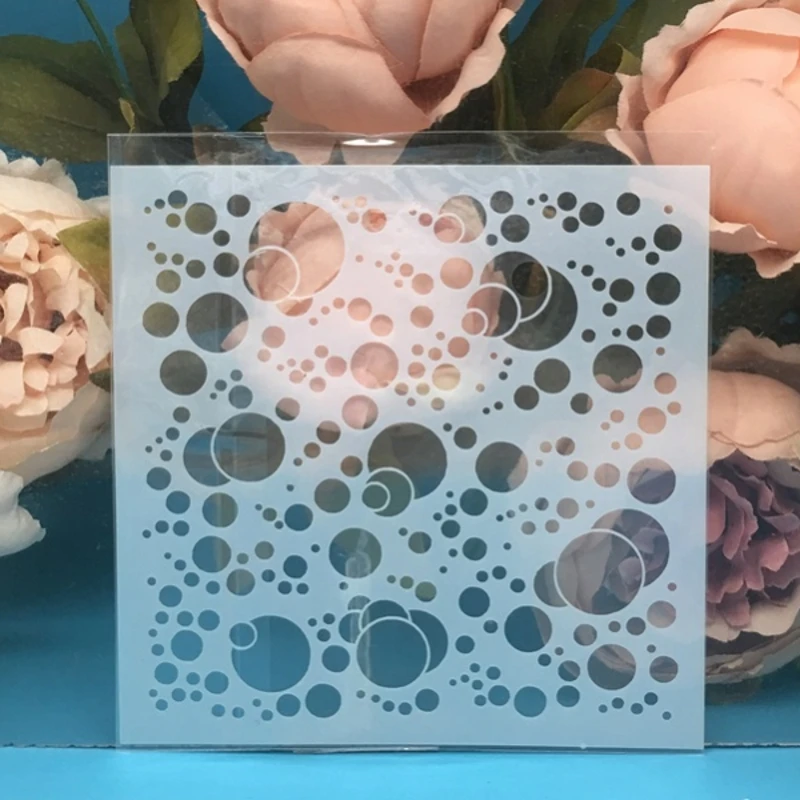 

13cm 5" Layered Bubble Circle DIY Layering Stencils Painting Scrapbook Coloring Embossing Album Decorative Paper Card Template