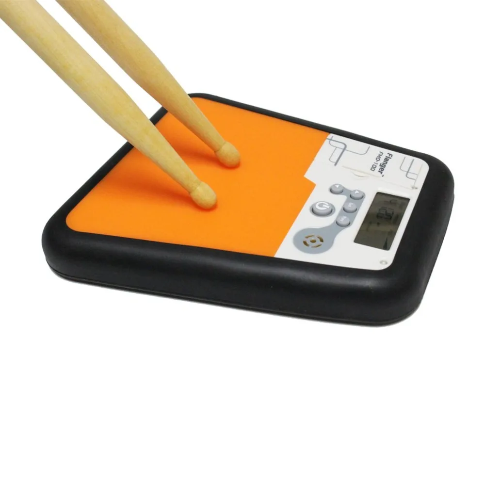 

Digital Electric Dumb Drum Pad For Training Practice Metronome Percussion Instrument Supplies Rhythm Trainer With Drumstick