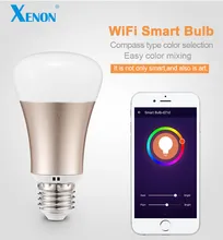 Xenon Smart Home Bulb Wireless wifi LED RGB Light Bulb Lamp Color Changing via WiFi App Remote Control