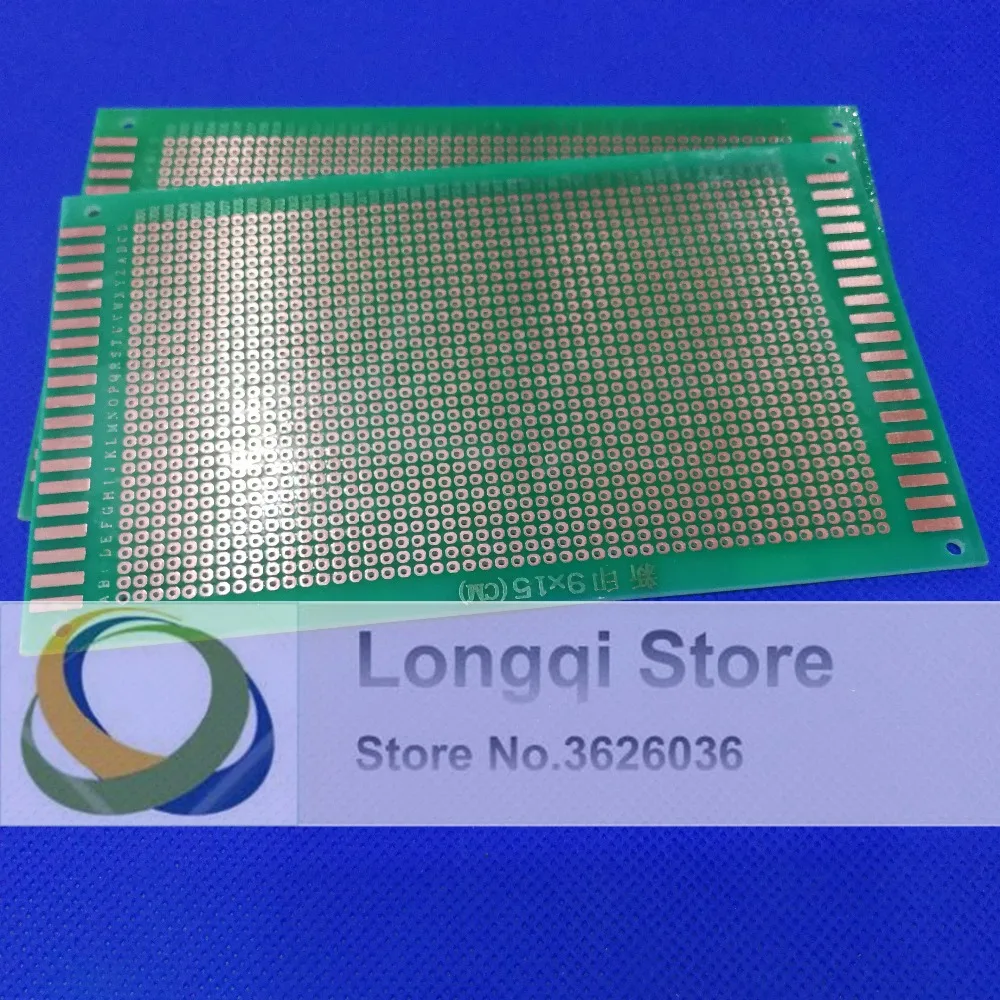 

9*15 9X15 cm Single Side Prototype PCB Universal Board Copper Experimental Plate Circuirt Hole Bread Board 5Pcs/lot green