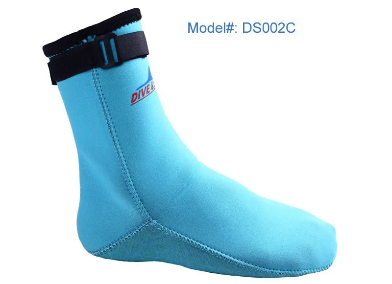DS002C-Wetsuits-2015-NEW-Premium-Neoprene-3mm-Swim-Socks-Water-Sock-Boots-Shoes-Black-and-Pink-Size-33-to-45