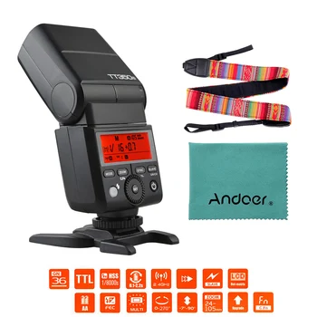 

Godox TT350S Camera Flash 2.4G Wireless Master&Slave Speedlite TTL 1/8000S HSS for Sony ILDC Camera+Cleaning Cloth Camera Strap