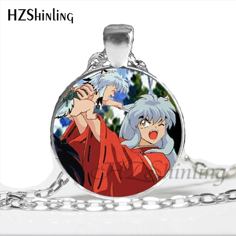 NS-00792 Inuyasha и Кагоме Цепочки и ожерелья с Стекло стимпанк ювелирные изделия для Для женщин Косплэй утверждающий кулон Цепочки и ожерелья s HZ1 - Окраска металла: 10