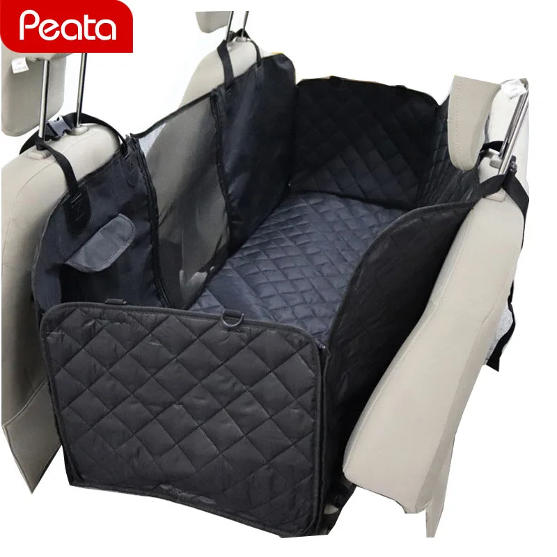 Чехол для сиденья для собак с сеткой, смотровое окно для собак, переноска на заднее сиденье для домашних животных, непромокаемый матрасик для домашних животных Подушка для гамака, протектор Y