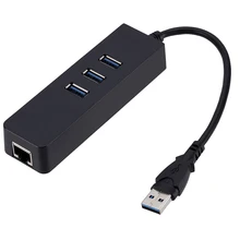 Высокоскоростной 3 порта USB 3,0 Gigabit Ethernet Lan RJ45 сетевой адаптер концентратор до 10/100/1000 Мбит/с