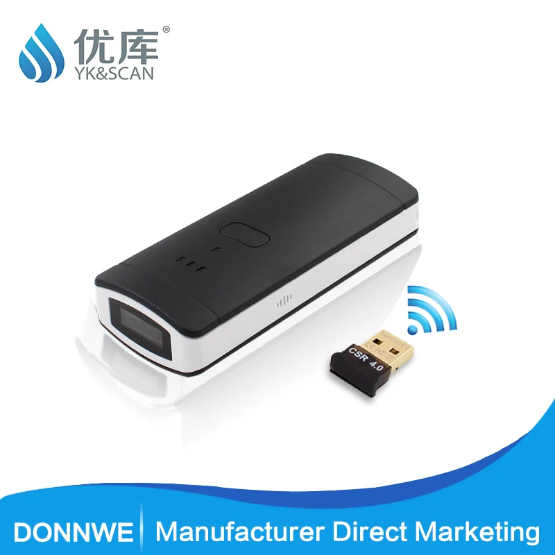 Goedkoop Automatische Draadloze Bluetooth Barcode Scanner 2500 dpi Hoge Snelheid Scannen Scanner Draagbare USB Barcode Scanner Voor POS Systeem