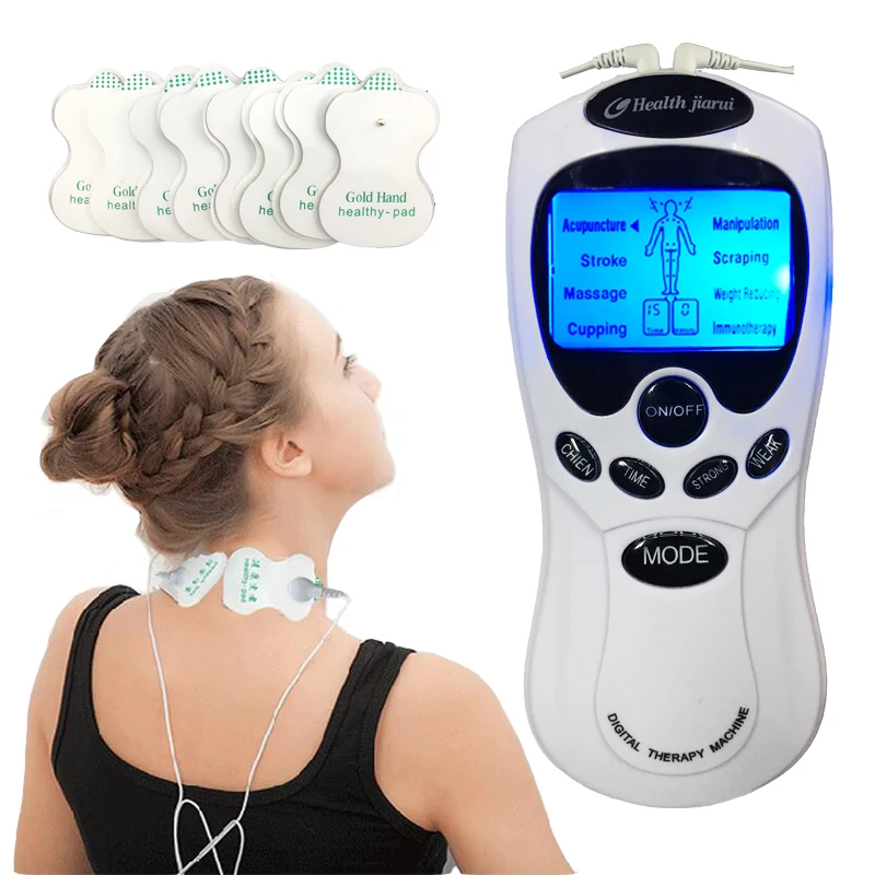 TENS Body Healthy care Digital meridian therapy massager machine Slim Slimming Muscle Relax Fat Burner pain new 2*4 pads massage TENS Body Healthy care Digital meridian therapy massager machine Slim Slimming Muscle Relax Fat Burner pain new 2*4 pads massage