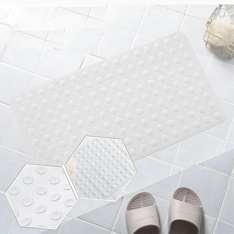 40x70cm Rubber Anti Skid Bath Mat Soft Bathroom Massage Mat With