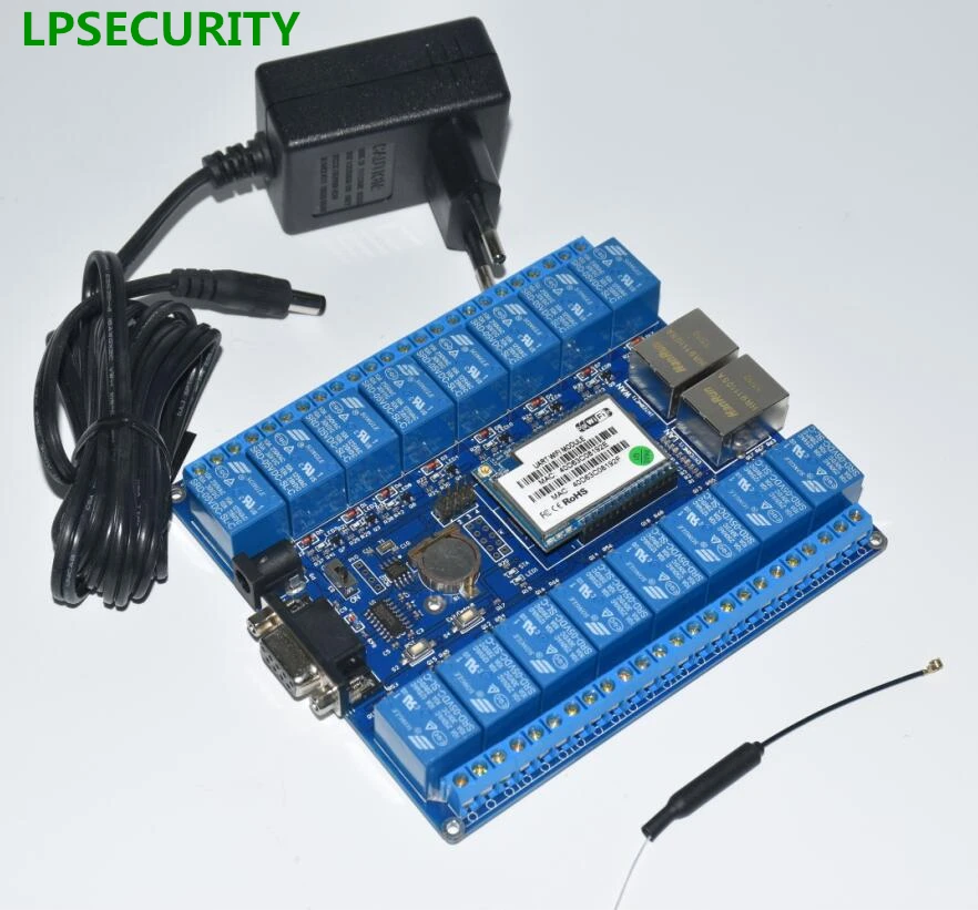 baratas LPSECURITY 16 Canais LAN WAN Wi fi controlador de placa de Relé WiFi Módulo de Relé relé de controle remoto sem fio de casa inteligente interruptor