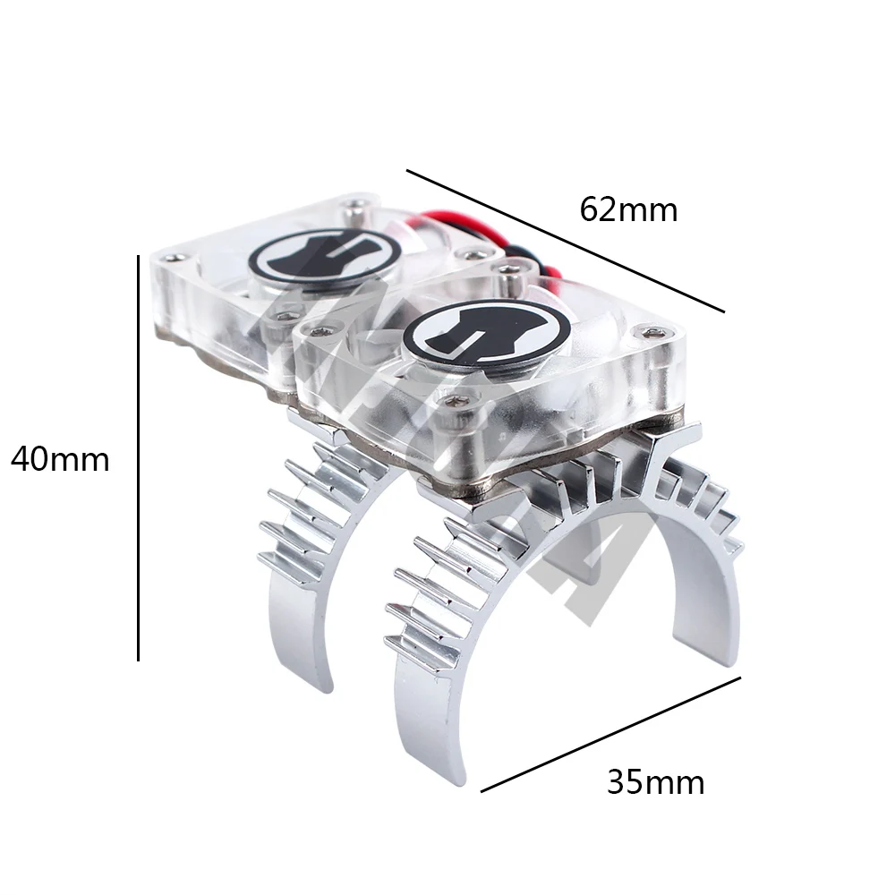 Автомобильный двигатель RC теплоотвод и вентилятор охлаждения с тепловым рецептором для 1/10 RC Crawler TRAXXAS TRX-4