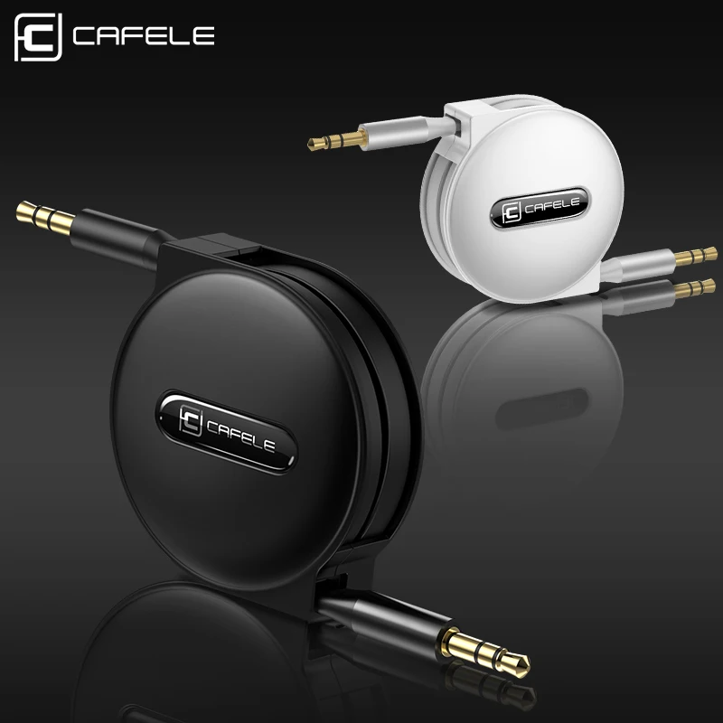 

CAFELE 1M 3.5mm to 3.5mm Aux Audio Cable Universal for Earphone Speaker Desktop Laptop MP3 Phone Tablet Retractable Audio Cable