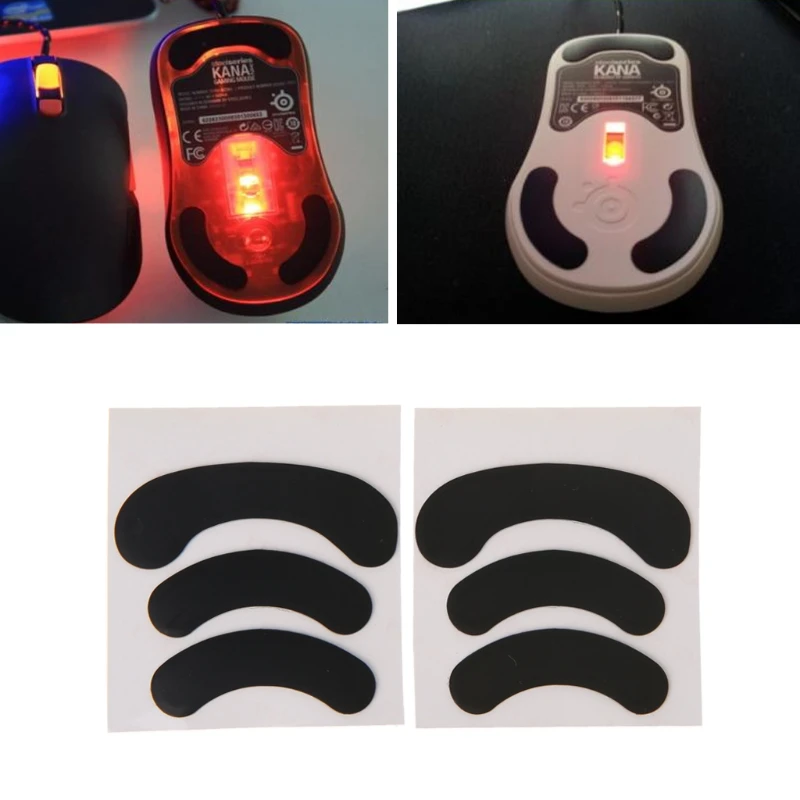 

2019 New 2 Sets 0.6mm Thickness Mouse Feet Skates for Steelseries Kana / Kinzu / v2 / v3