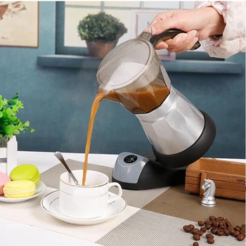 

Electric Moka Espresso Coffee Maker 220V/50Hz Cappuccino Maker 300ml LBShipping