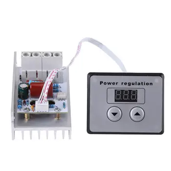 

AC 220V 10000W SCR Controller Digital Voltage Regulator Speed Control Dimmer Thermostat